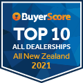 2021 New Zealand's Top 10 Rated Dealerships - All Categories