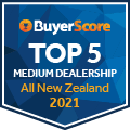 2021 New Zealand's Top 5 Rated Dealerships - Medium Dealership Category