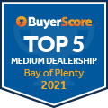 2021 Bay of Plenty's Top 5 Rated Dealerships - Medium Dealership Category