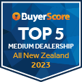 2023 New Zealand's Top 5 Rated Dealerships - Medium Dealership Category
