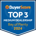 2024 Bay of Plenty's Top 3 Rated Dealerships Medium Dealership Category