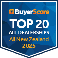 2025 New Zealand's Top 20 Rated Dealerships All Categories