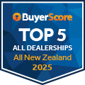 2025 New Zealand's Top 5 Rated Dealerships - All Categories