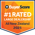 2025 New Zealand's #1 Rated Dealership Large Dealership Category
