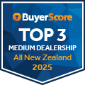 2025 New Zealand's Top 3 Rated Dealerships - Medium Dealership Category