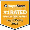 2025 Bay of Plenty's #1 Rated Dealership Medium Dealership Category