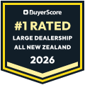 2026 New Zealand's #1 Rated Dealership Large Dealership Category
