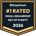 2026 Bay of Plenty's #1 Rated Dealership Small Dealership Category