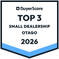 2026 Otago's Top 3 Rated Dealerships - Small Dealership Category